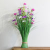Natural 70cm wildflower bundle with lifelike roses