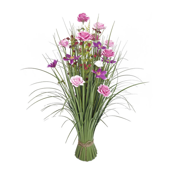 Beautiful wildflower rose bundle centerpiece 70cm