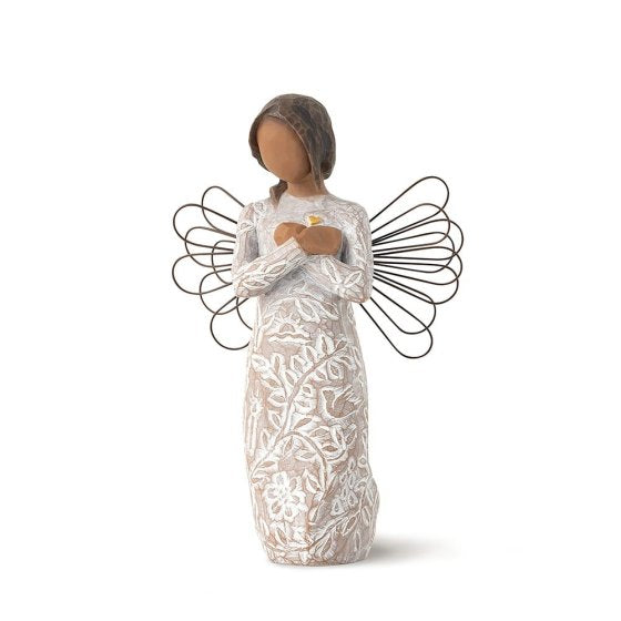 Willow Tree Remembrance Figurine – Hand-Painted Figurines and Ornaments Decorative Memory Gift Sculpture