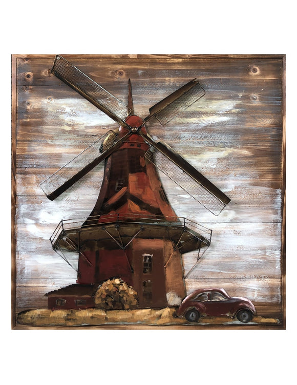 Beautiful Windmill Wall Art Bringing Rustic Charm
