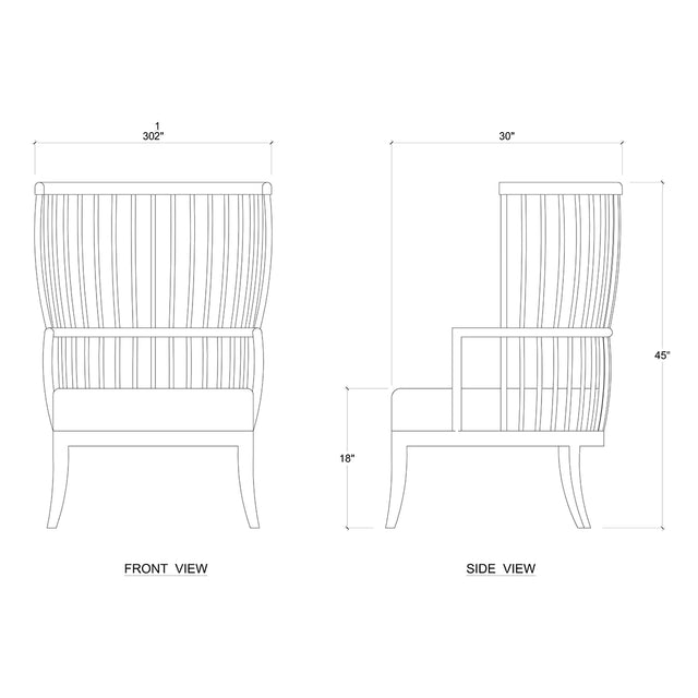 Bramble Winston Windsor Accent Chair