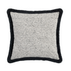 Scatterbox Cushion Yara 45x45 cm Natural Black front view picture on the white background