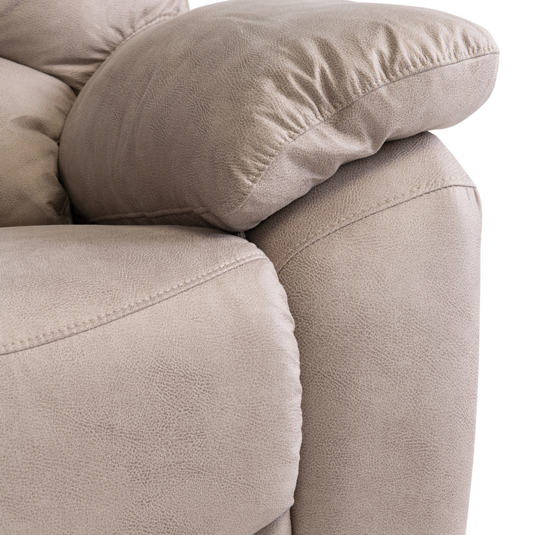 Yvette Corner Sofa Recliner Natural