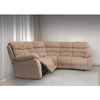 Sand-colored fabric sofa for corner living spaces
