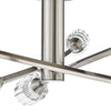 Brushed Nickel Zonda 6 Light Semi-Flush adds elegance to ceilings
