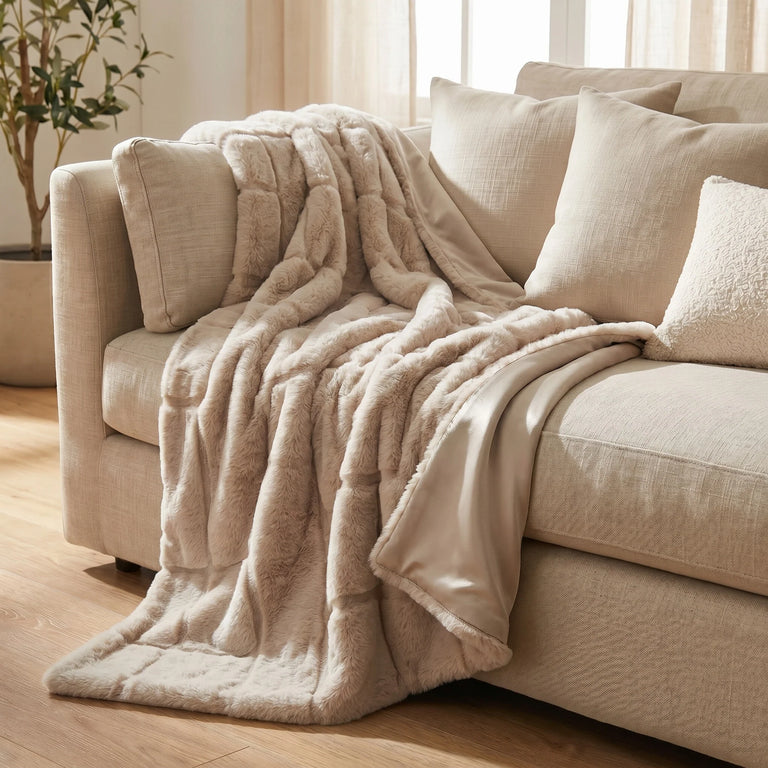 Scatterbox Tovi Throw 130x170 cm Natural