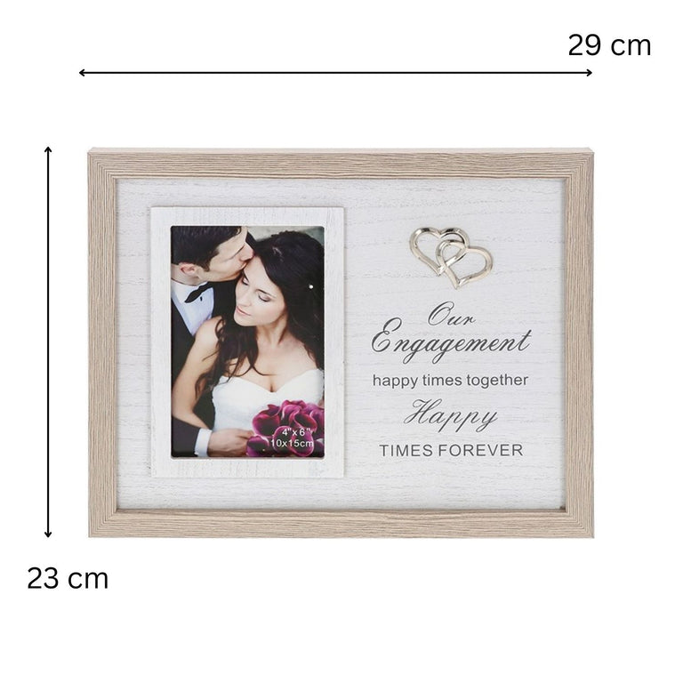 Classic Sentiment Frame Engagement 4x6 – Engagement Gift