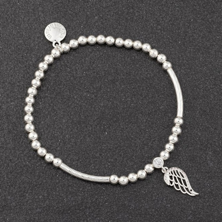 Guardian Angel Bracelet – Silver Plated Sparkle Wing Gift