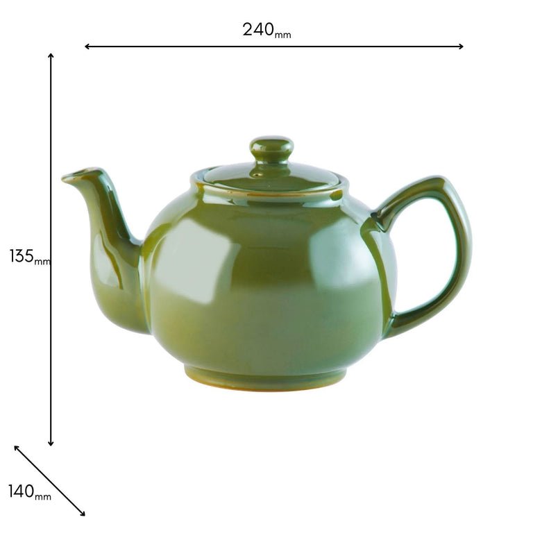 Olive Green 6 Cup Stoneware Teapot – Teapots and Coffee Pots