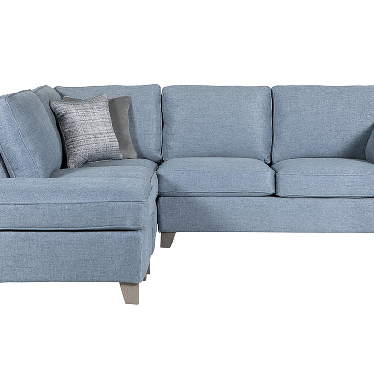 Cantrell Corner Sofa Blue LHF