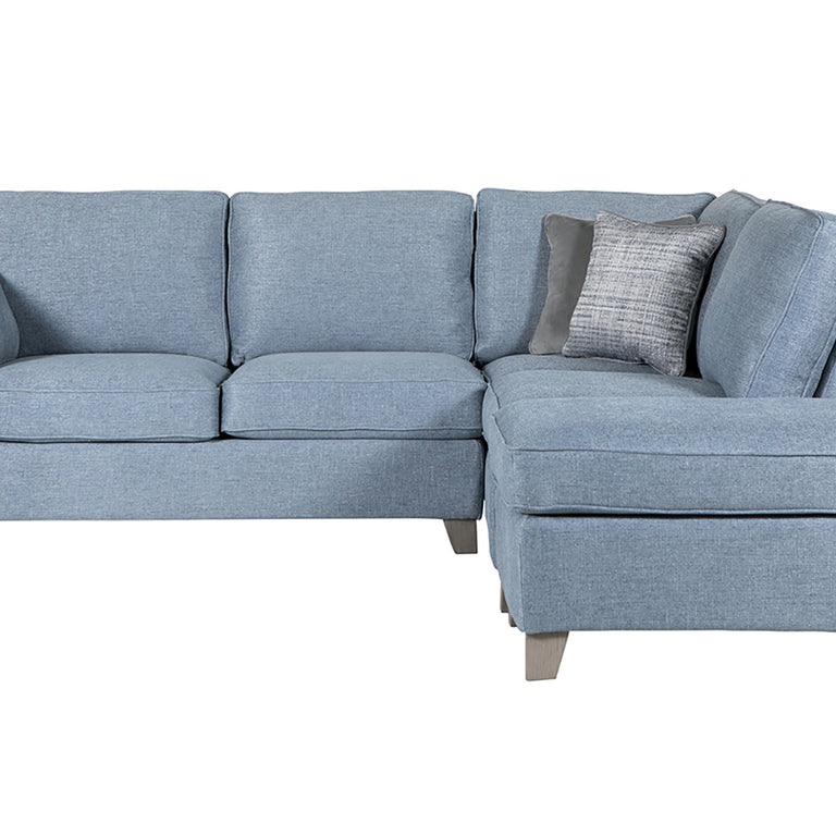 Cantrell Corner Sofa Blue RHF