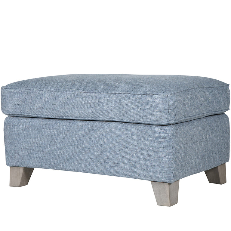 Cantrell Footstool Blue