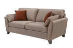  Linen-look breathable fabric 3 seater sofa