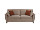 Comfortable 3 and 3 seater sofa with accent cushions