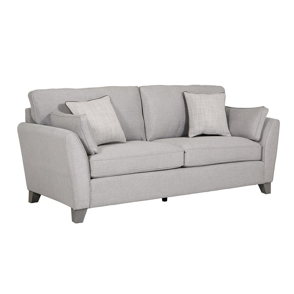 Elysium 3 Seater Sofa Grey with whitewashed oak legs