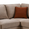 Corner sofa couch with decorative cushions included