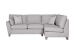 Premium foam-filled Grey RHF corner sofa cushions