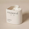 heart shaped engaged candle lit 
