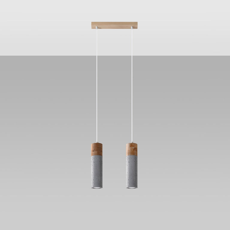 Sollux Lighting Pendant Lamp ZANE 2 Grey