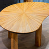 Ray Coffee Table Ginger Teak close view picture of the table top