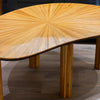 Ray Coffee Table Ginger Teak close view picture of the table design