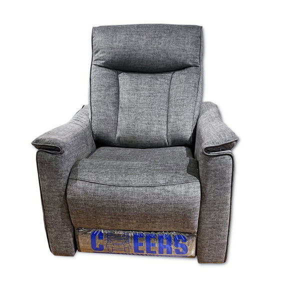 Asti Electric Lift Chair in Grey Fabric, showcasing its modern design and smooth lifting and reclining functions