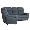 Azul Bowie corner sofa with manual recliner for ultimate comfort.
