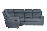 Comfortable Bowie corner recliner sofa for living room furniture.
