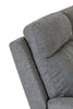 Bowie fabric corner couch with recliner and cushioned support.
