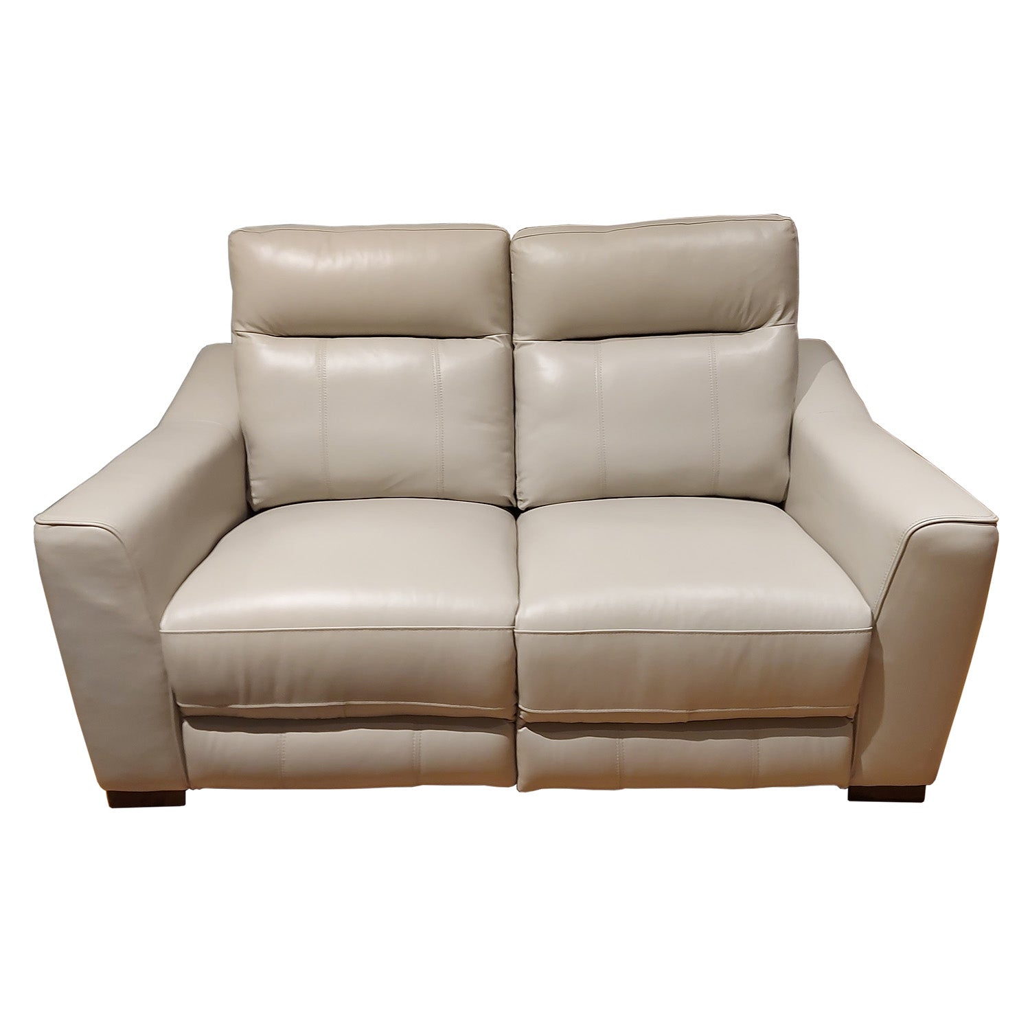 2 seater cream discount leather recliner sofa