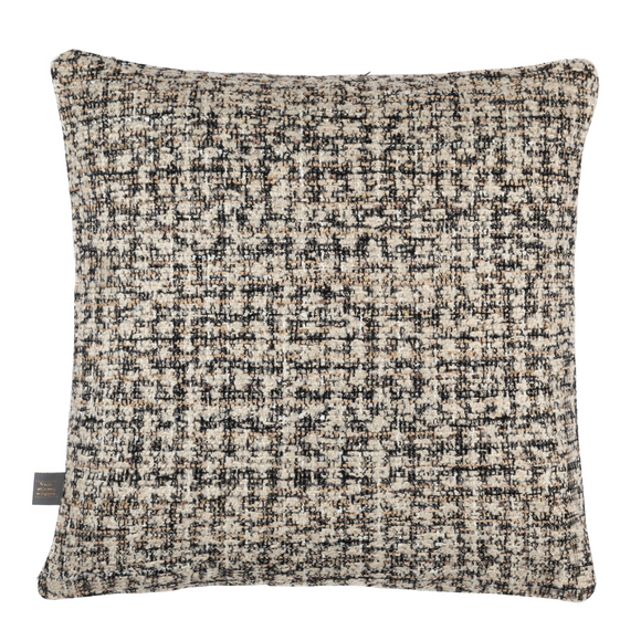 Natural and black Scatterbox Cushion BLAIR 58x58 cm