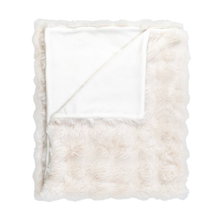 Scatterbox Flynn Faux Throw Cream