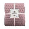 Luxurious lilac sofa throw blanket
