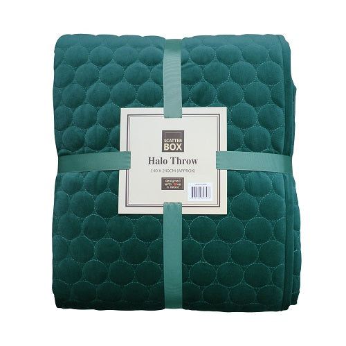 Luxurious Teal Scatterbox Halo Throw for your cozy living room.
