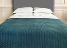 Quilted Teal Scatterbox Halo Throw ideal for your bedroom sanctuary.