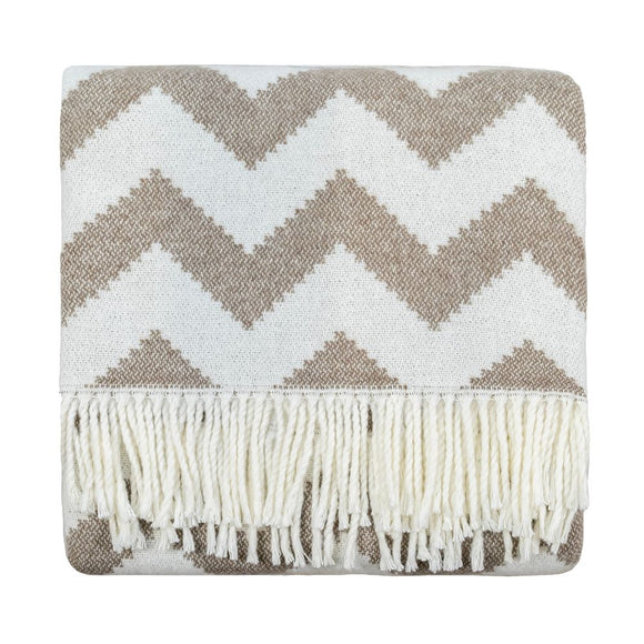 Luxurious Scatterbox Ziggy Throw Natural for Stylish Interiors
