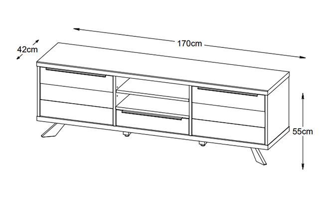 Arno TV Stand Lowboard