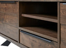 Wood veneer finish of the Arno TV Stand Lowboard.