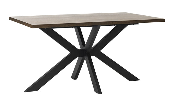 A captivating oak dining table with star-shaped legs - Reno Dining Table 1800 Star Legs