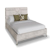 Diletta King Size Bed in Stone Sand Velvet: Luxurious and Comfortable