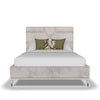 Elegant King Size Bed Frame: Stone Sand Velvet Upholstery for a Touch of Luxury