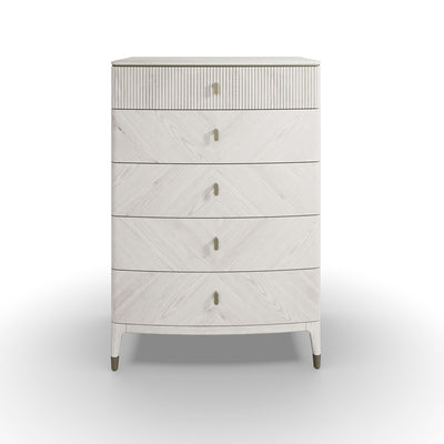Diletta Tall Chest 5 Drawer Stone