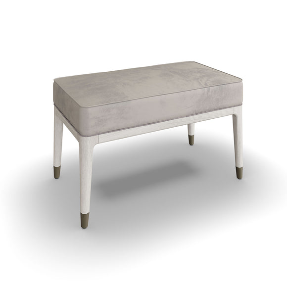 Diletta Dressing Stool Stone - Comfy & Stylish Bedroom Stool for Dressing Tables