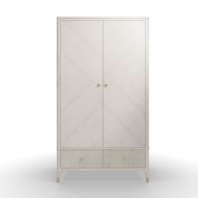 Diletta Wardrobe 2 Door 2 Drawer Stone