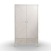 Shop Wardrobe Online - Diletta 2 Door 2 Drawer Stone for Bedroom Storage