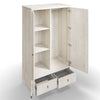 Elevate Your Bedroom - Diletta 2 Door 2 Drawer Stone, Stylish & Spacious