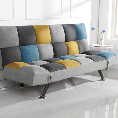 Boston Sofa Bed Yellow Blue