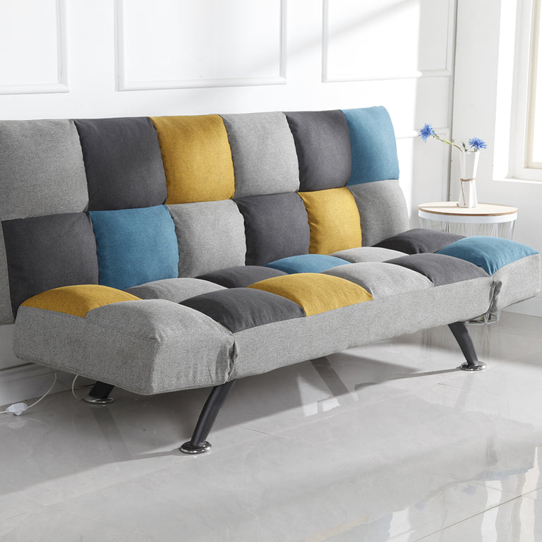 Boston Sofa Bed Yellow Blue
