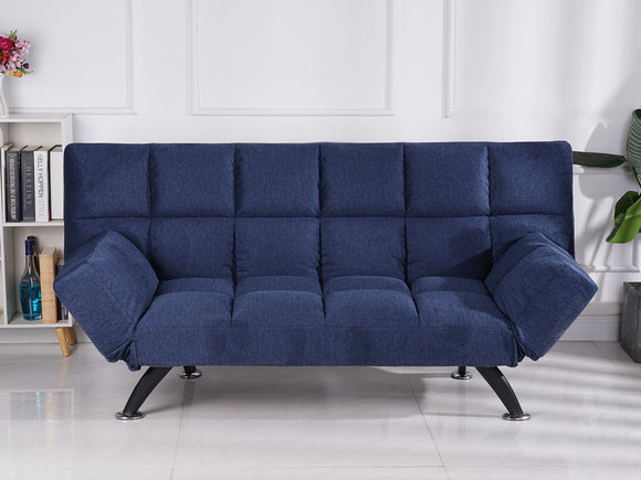 Denim Blue double sofa bed - Zenith Sofa Bed Denim Blue - Available at your fingertips