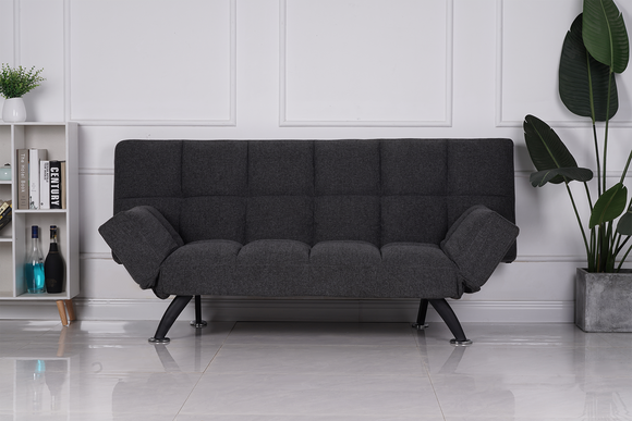 Charcoal double sofa bed - Zenith Sofa Bed Charcoal - Shop now at Foy and Company